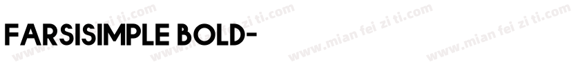 farsisimple bold字体转换